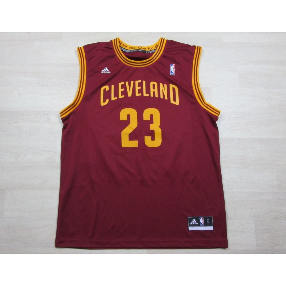 LeBron James Cleveland Cavaliers Jersey (L) Adidas #23 NBA Basketball 2010